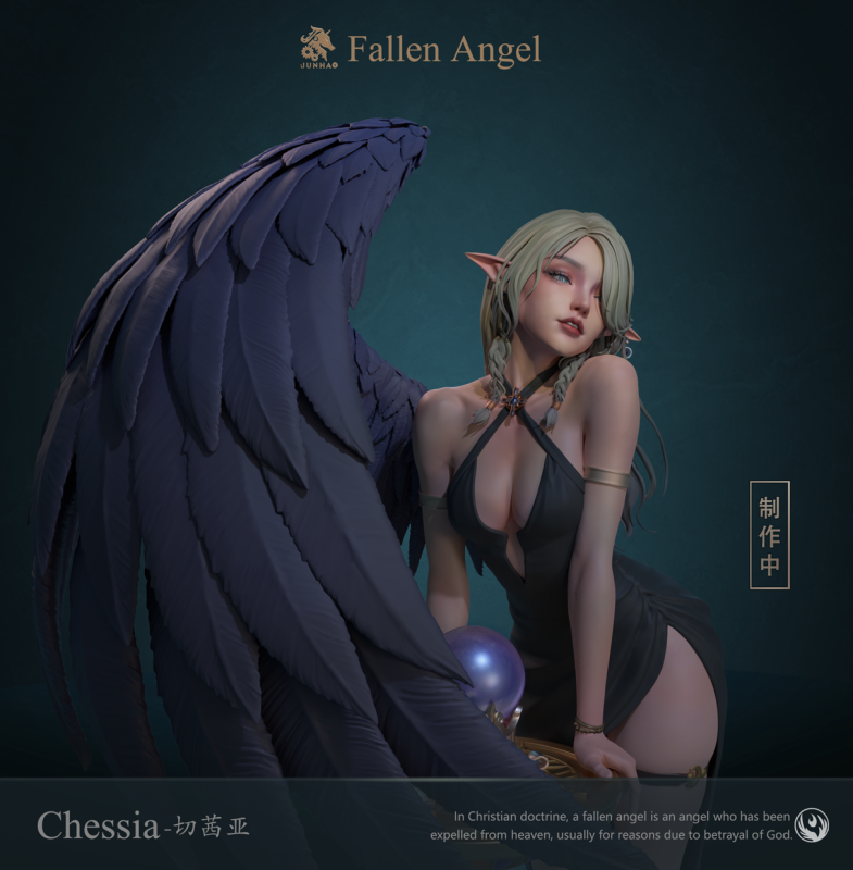 【Pre order】JUNHAO Studio 1/4 Original Fallen Angel Series 1 Fallen Angel Cecilia