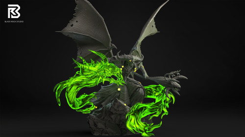 【In Stock】Black Rock Studio - World of Warcraft Warlock & Zakun