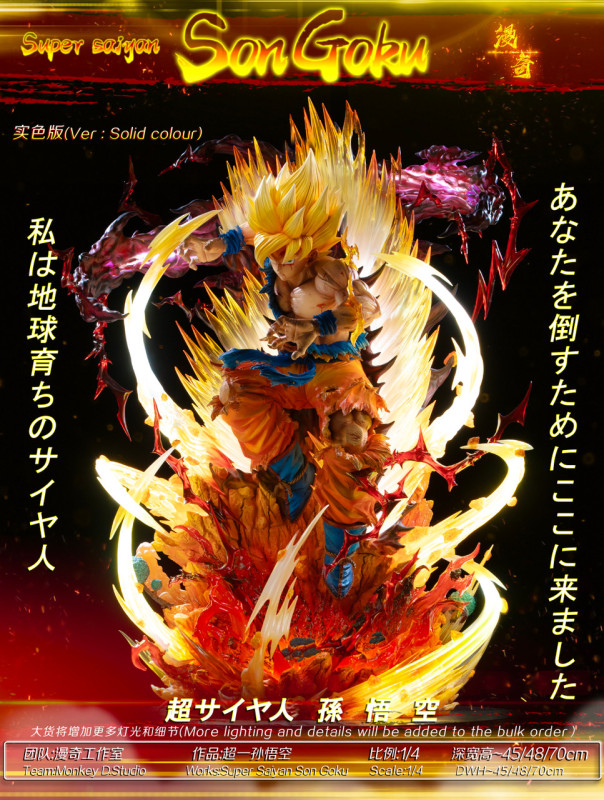 【In Stock】Monkey D Studio 1/4 Super Saiyan SonGoKu with LED