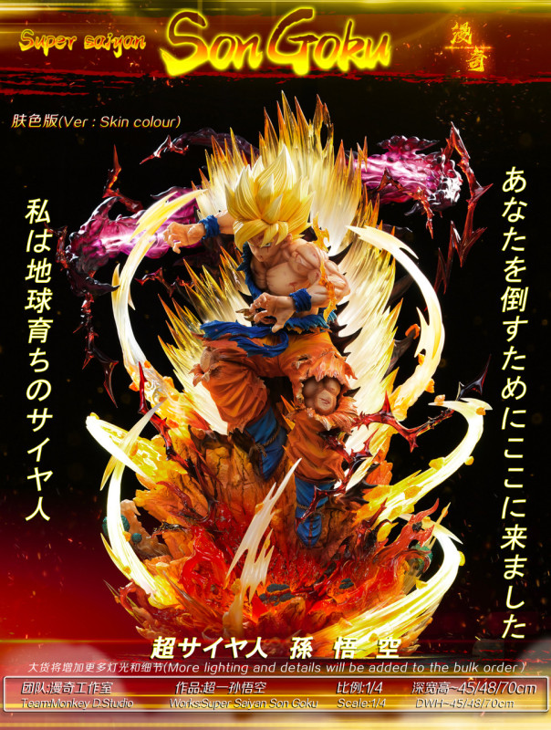 【In Stock】Monkey D Studio 1/4 Super Saiyan SonGoKu with LED