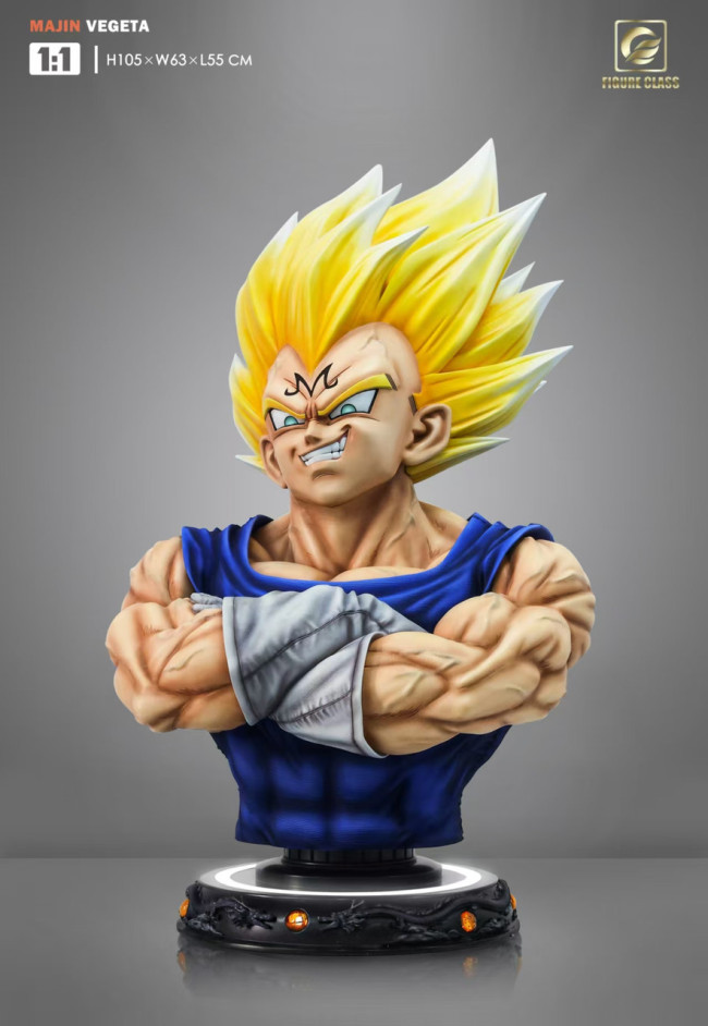 【Pre order】Figure Class Studio 1/1 Bust Majin Vegeta With LED