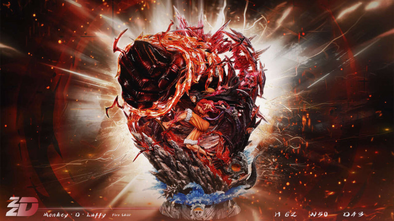 【In Stock】ZZDD Studio 1/6 RED ROC Luffy with LED