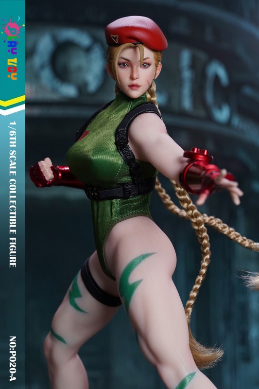 【In Stock】Play Toy Studio 1/6 Green Fighting Female Warrior Action Figure PT-P020A