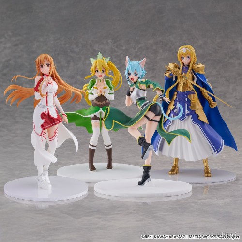 【Pre order】SSF Studio - PVC Sword Art Online Alice‌ & leafa & Asada Shino & Yuuki Asuna (Copyright)