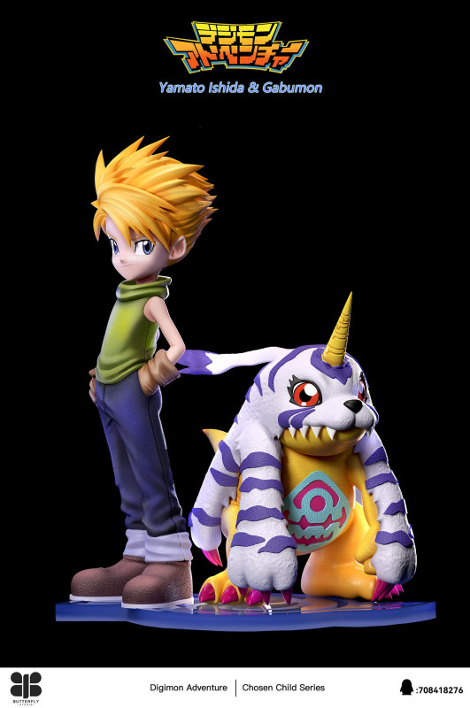 【Pre order】Butterfly Studio MH Scale & 1/6 Digimon Ishida Yamato & Gabumon