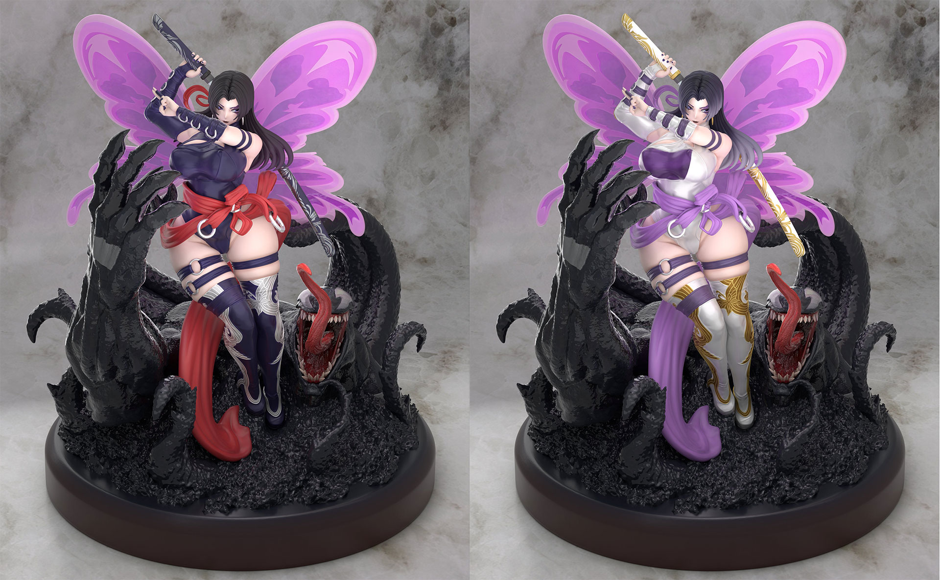 Pre order】Xing Zhe Studio 1/4 Marvel Series Psylocke & Venom