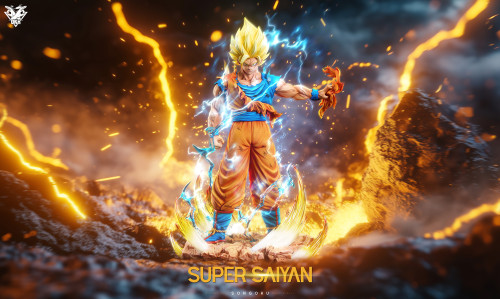 【Pre order】OKR Studio - Dragon Ball Super Saiyan 2 Son Goku