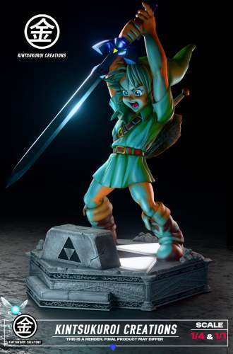 【Pre order】Kintsukuroi Creations Studio 1/4 & 1/1 Young Link draws the Master Sword