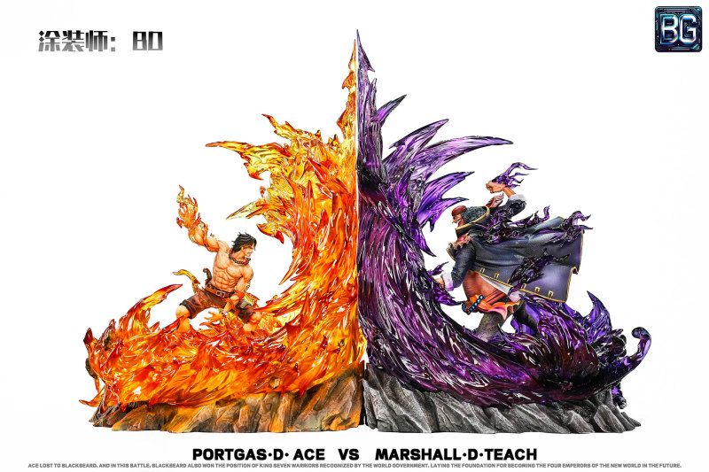 【Pre order】Badge Studio POP & 1/6 One Piece Ace VS Marshall·D·Teach