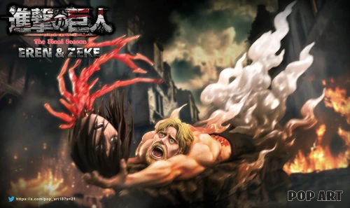 【Pre order】POP ART Studio 1/6 Attack on Titan Eren & Zeke