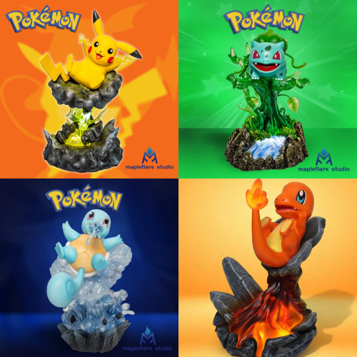 【Pre order】Mapleflare Studio - Pokemon Pikachu & Charizard & Bulbasaur & Squirtle