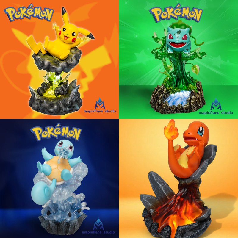 【Pre order】Mapleflare Studio - Pokemon Pikachu & Charizard & Bulbasaur & Squirtle