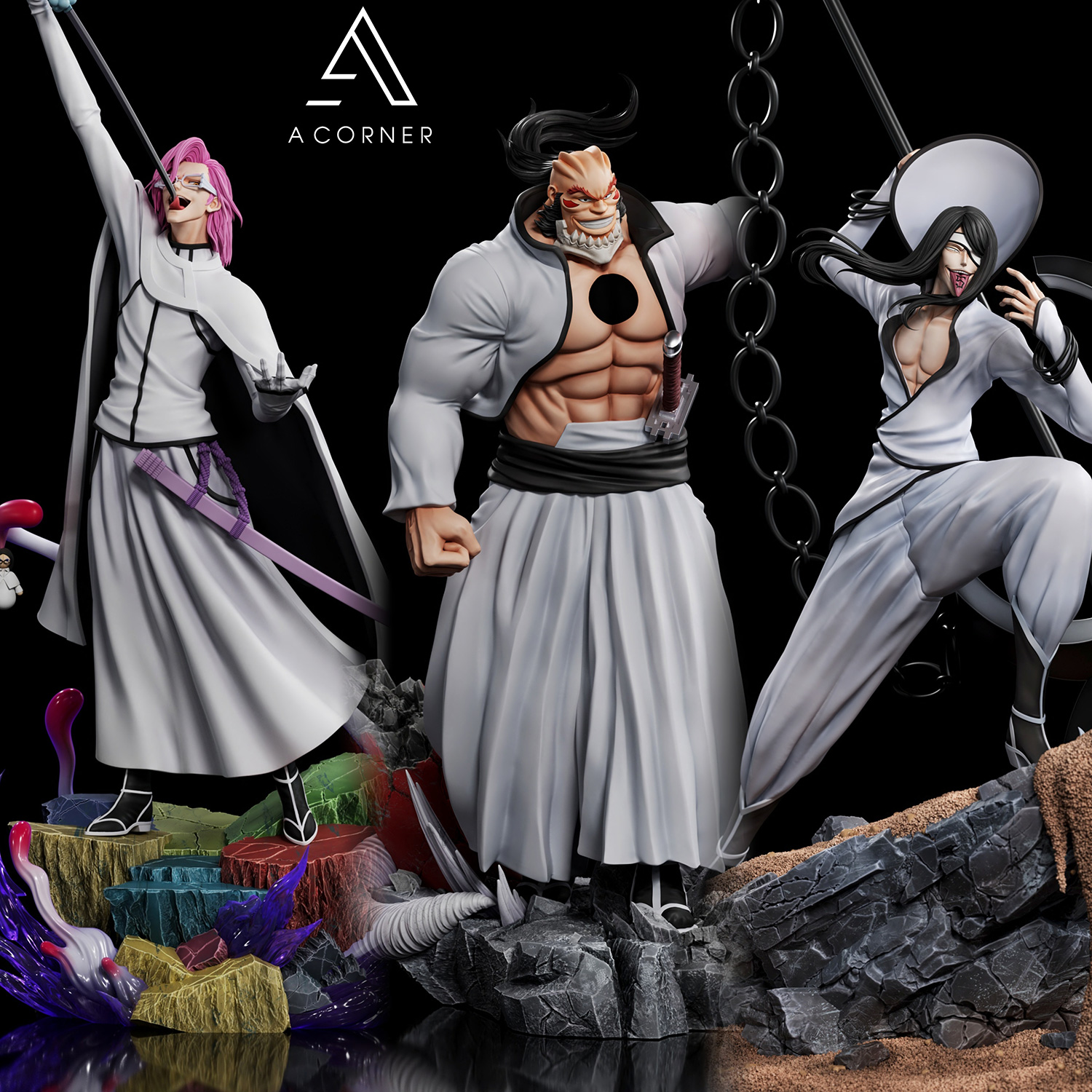 Pre order】AC Studio 1/6 Bleach Yammy Llargo & Nnoitra Gilga