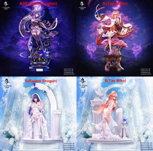 【In Stock】Hakimi Studio 1/6 Genshin Impact Raiden Shogun & Yae Miko
