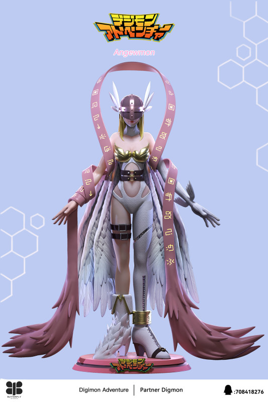 【Pre order】Butterfly Studio MH Scale & 1/6 Digimon Angewomon & Salamon