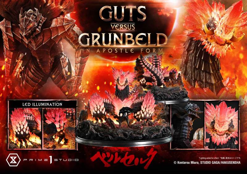 【Pre order】Prime 1 Studio - Berserk Guts Versus Grunbeld in Apostle Form UDMBR-02 (Copyright)