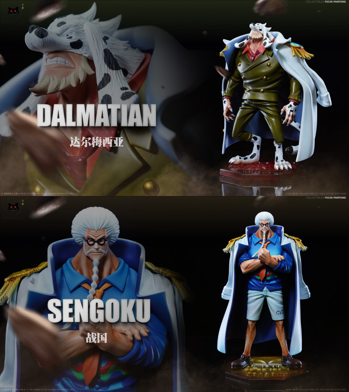 【Pre order】Black Studio - One Piece Dalmatian & Sengoku