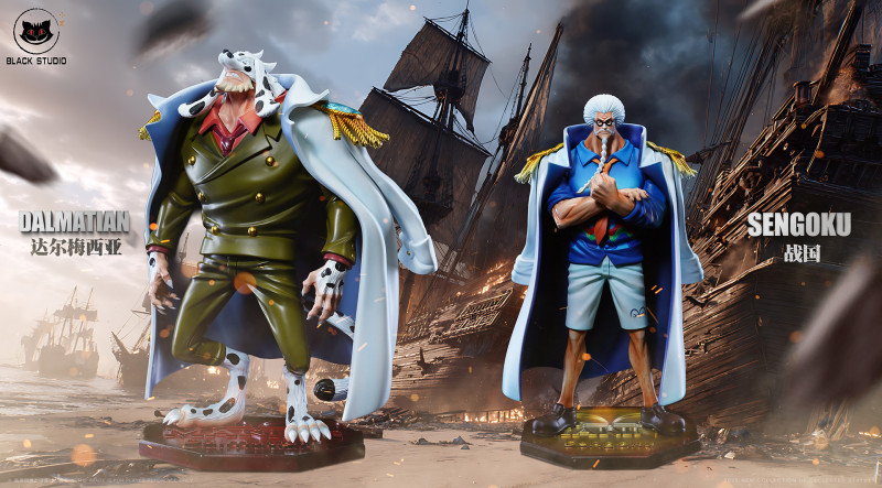 【Pre order】Black Studio - One Piece Dalmatian & Sengoku