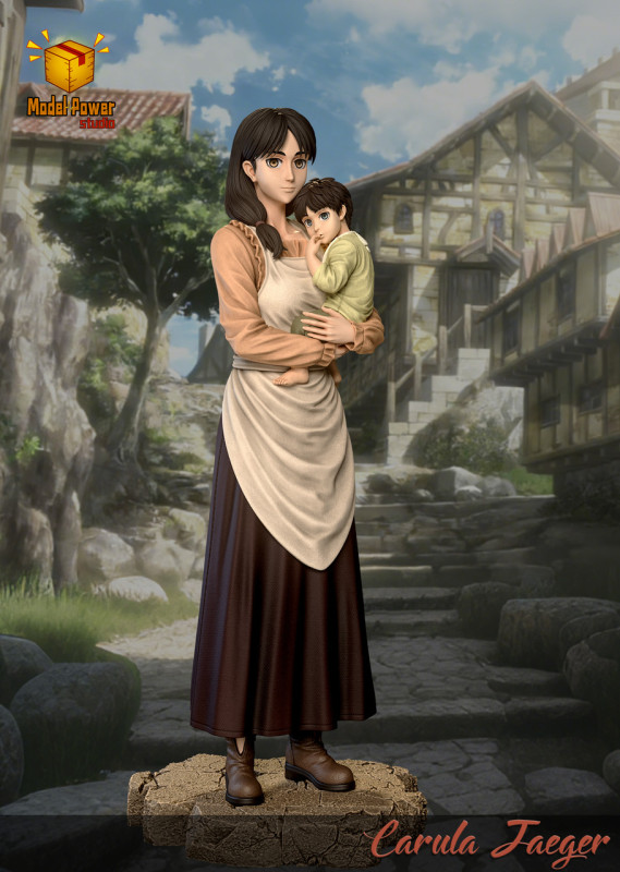 【Pre order】Model Power Studio - Attack on Titan Carla Jeager & Eren Jeager