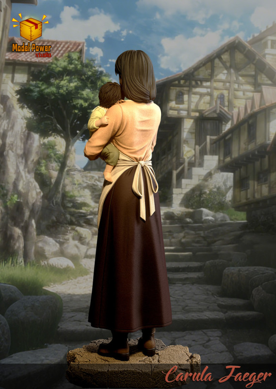 【Pre order】Model Power Studio - Attack on Titan Carla Jeager & Eren Jeager