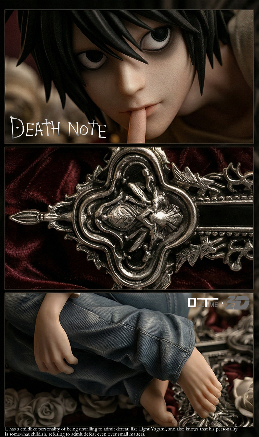 Pre order】Old Time Studio x ZZDD Studio 1/6 Death Note L·Lawliet
