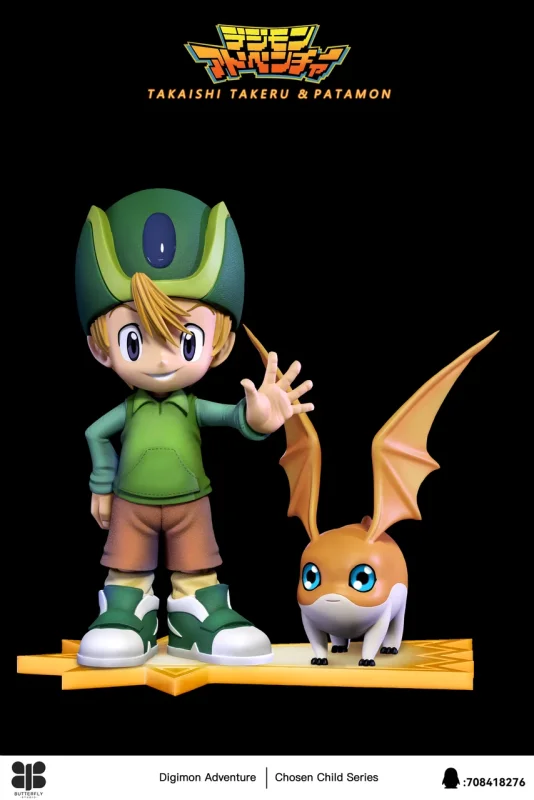 【Pre order】Butterfly Studio MH Scale & 1/6 Digimon Takaishi Takeru & Patamon
