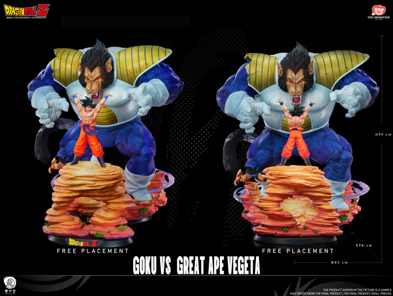 【Pre order】Ryu Studio 1/6 Dragon Ball Goku vs Great Ape Vegeta (Copyright)