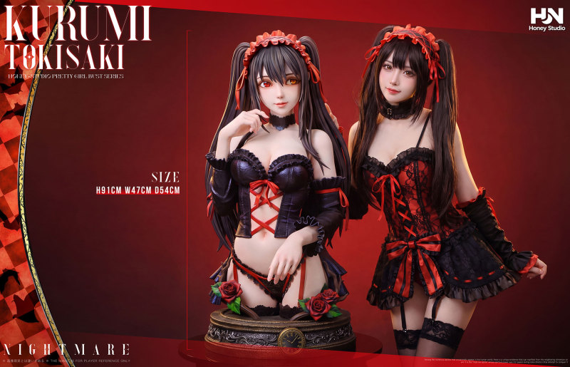 【Pre order】Honey Studio 1/1 Bust Date a Live Tokisaki Kurumi