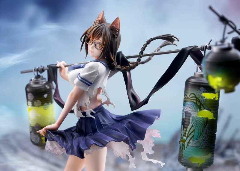 【Pre order】QuesQ 1/7 PVC Bakemonogatari Tsubasa Hanekawa (Copyright)