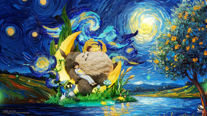 【Pre order】Raven Studio - Totoro Under the Starry Sky
