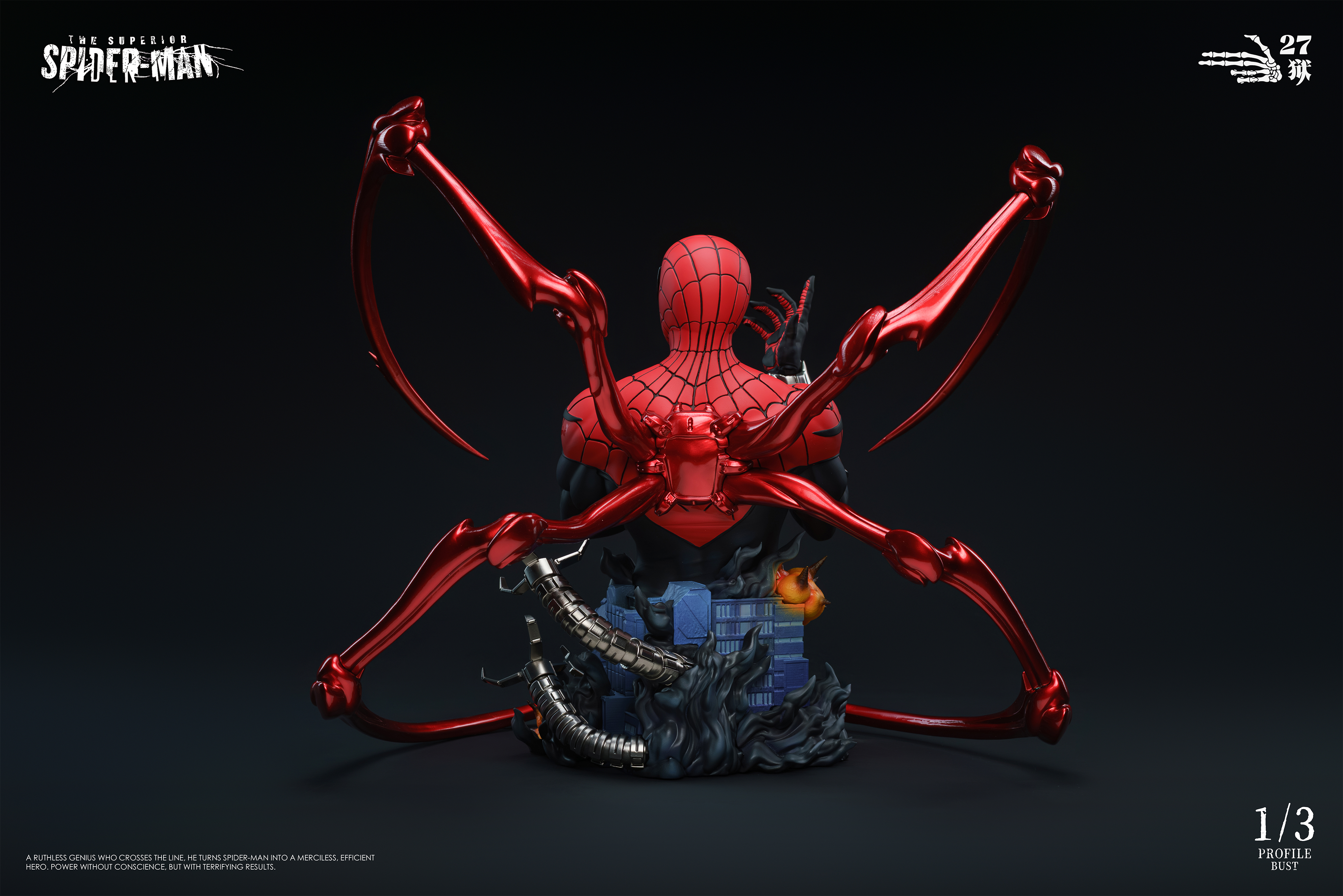 Pre order】27abyss Studio Superior Spider Man bust