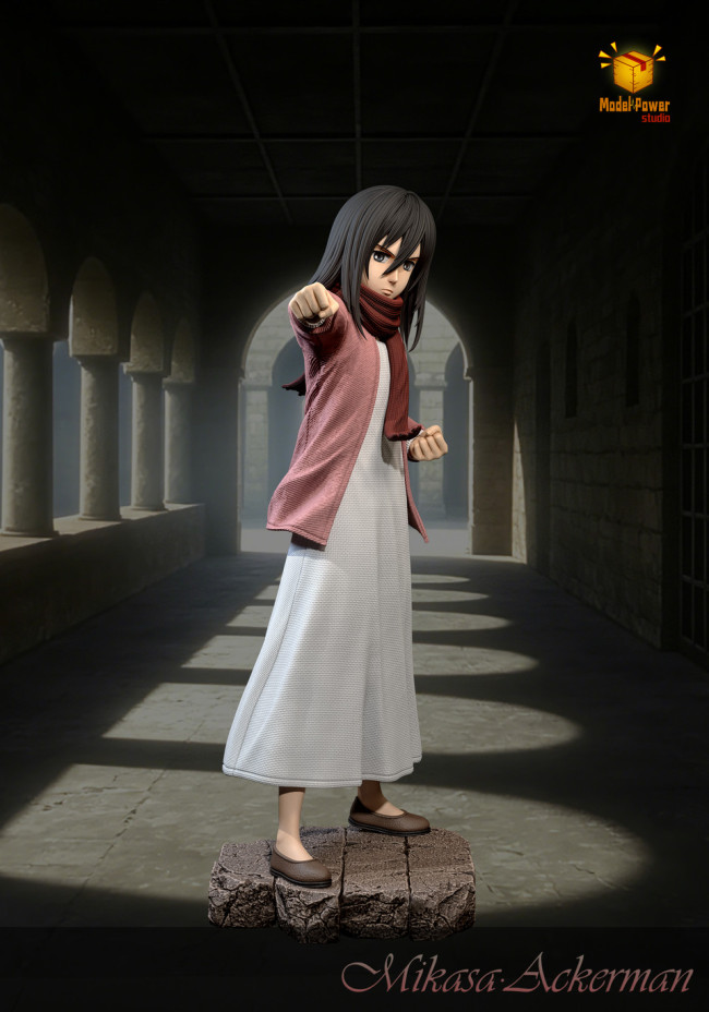【Pre order】Model Power Studio Kid Mikasa Ackerman