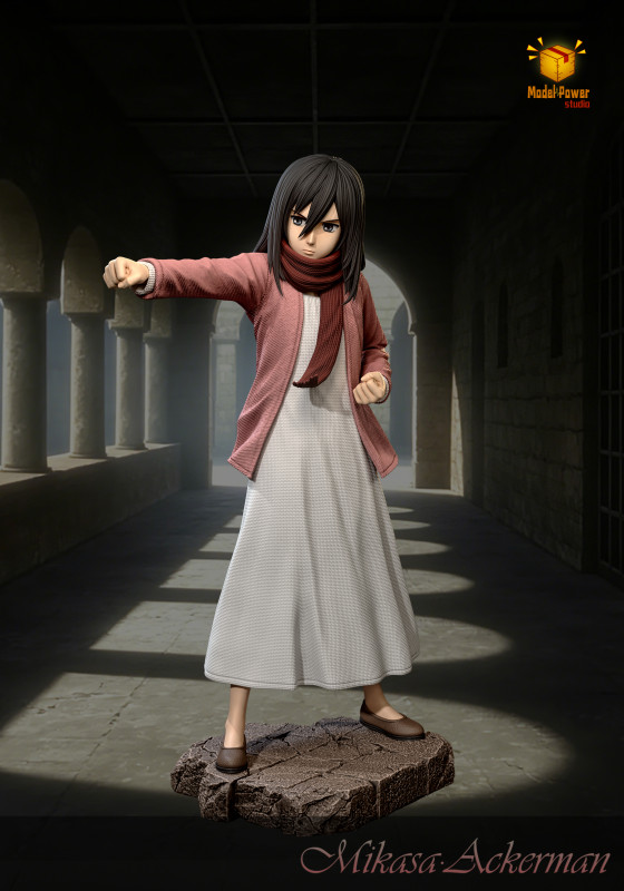 【Pre order】Model Power Studio Kid Mikasa Ackerman