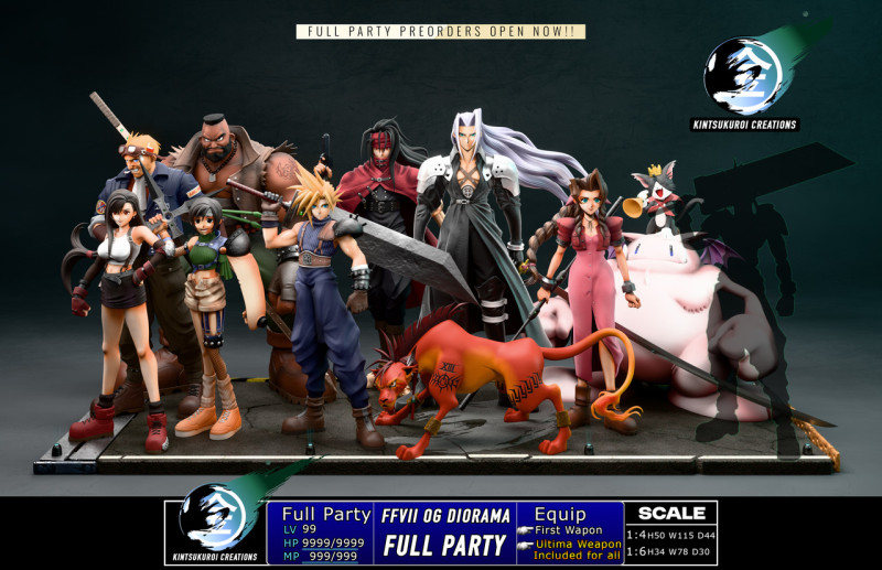 【Pre order】Kintsukuroi Creations FFVII 06 DIORAMA Full Party