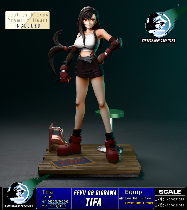 【Pre order】Kintsukuroi Creations Studio 1/6 &1/4 FFVII OG TIFA
