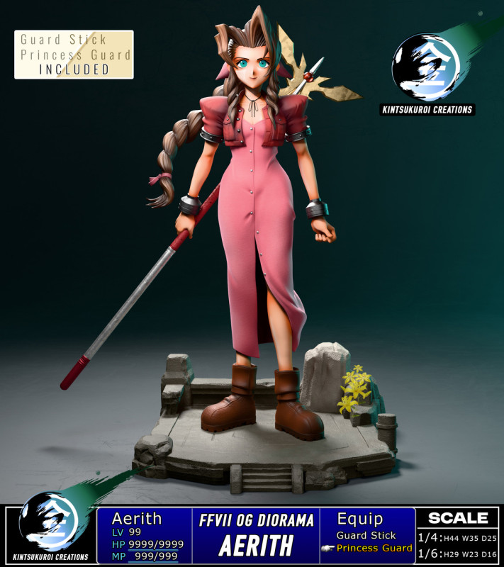 【Pre order】Kintsukuroi Creations Studio Aerith Gainsborough OG FFVII