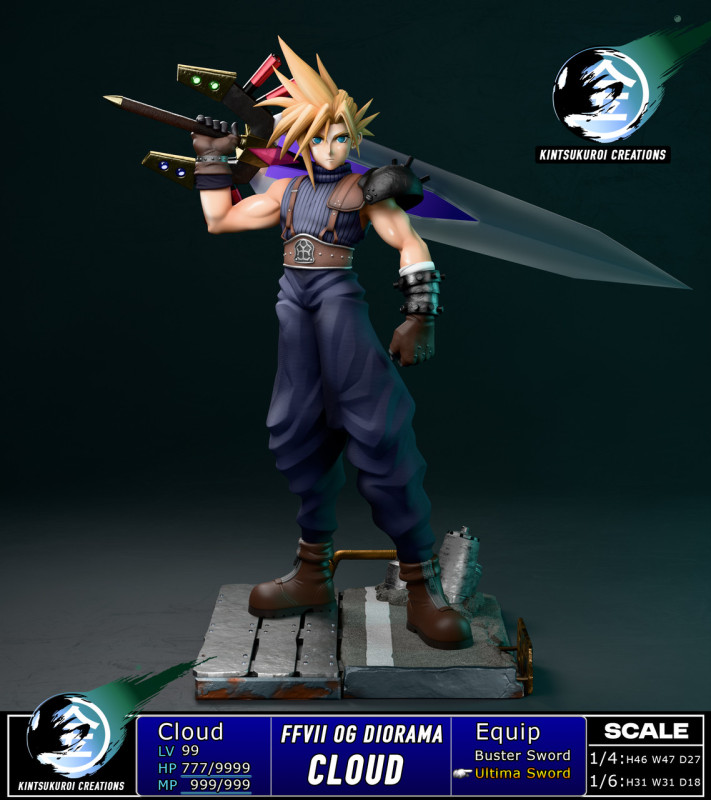 【Pre order】Kintsukuroi Creations 1/6&1/4 FFVII CLOUD OG