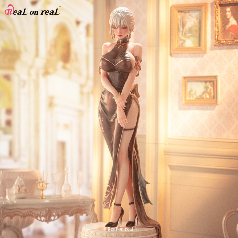 【Pre order】Real On Real Studio 1/6 Wife Black Cheongsam Original Design PVC