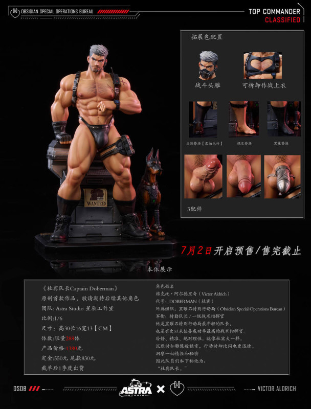 【Pre order】Astra Studio 1/6 Captain Doberman Victor Aldrich