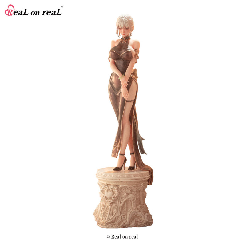 【Pre order】Real On Real Studio 1/6 Wife Black Cheongsam Original Design PVC