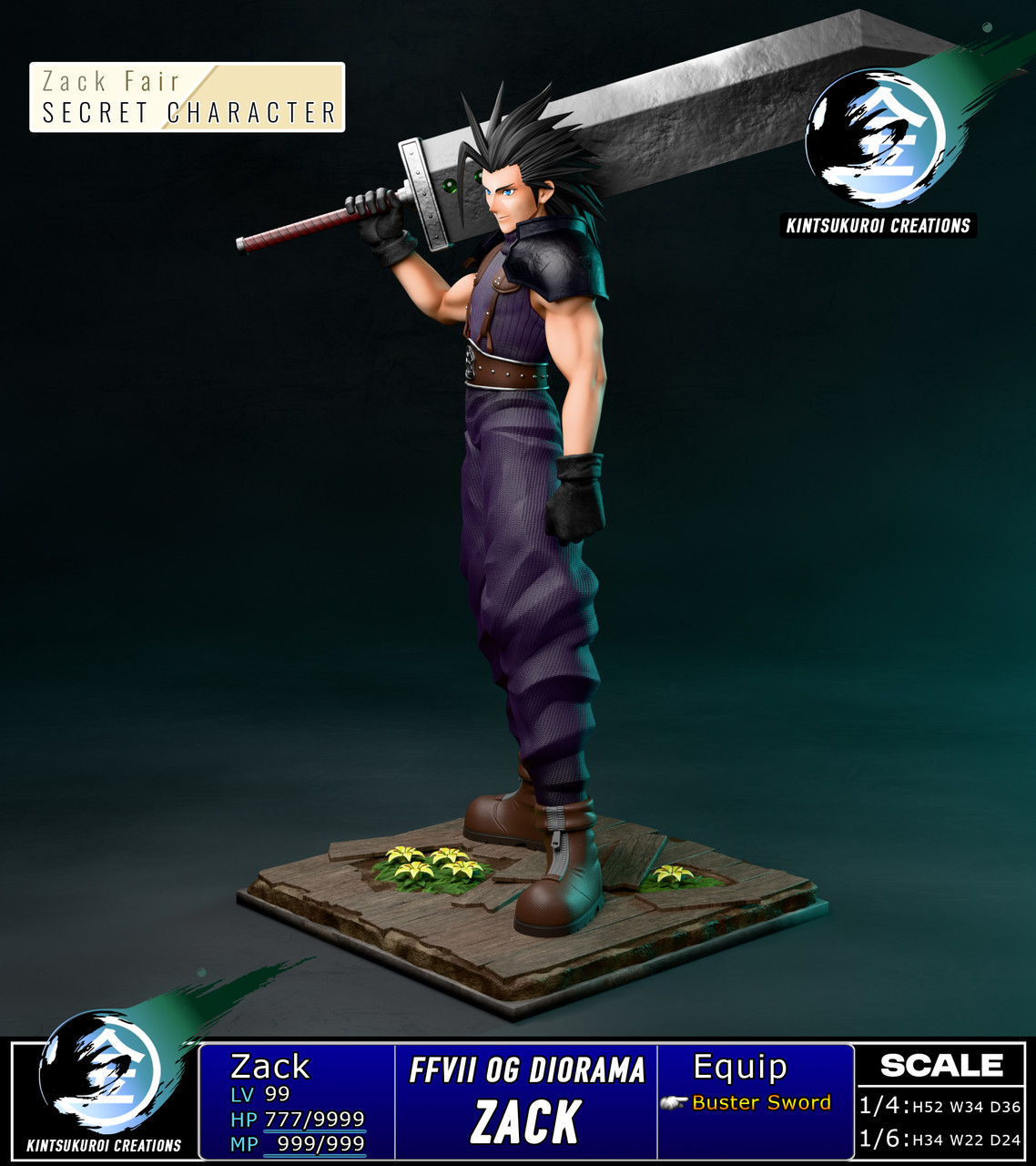 Pre order】Kintsukuroi Creations Studio 1/6&1/4 Final Fantasy VII