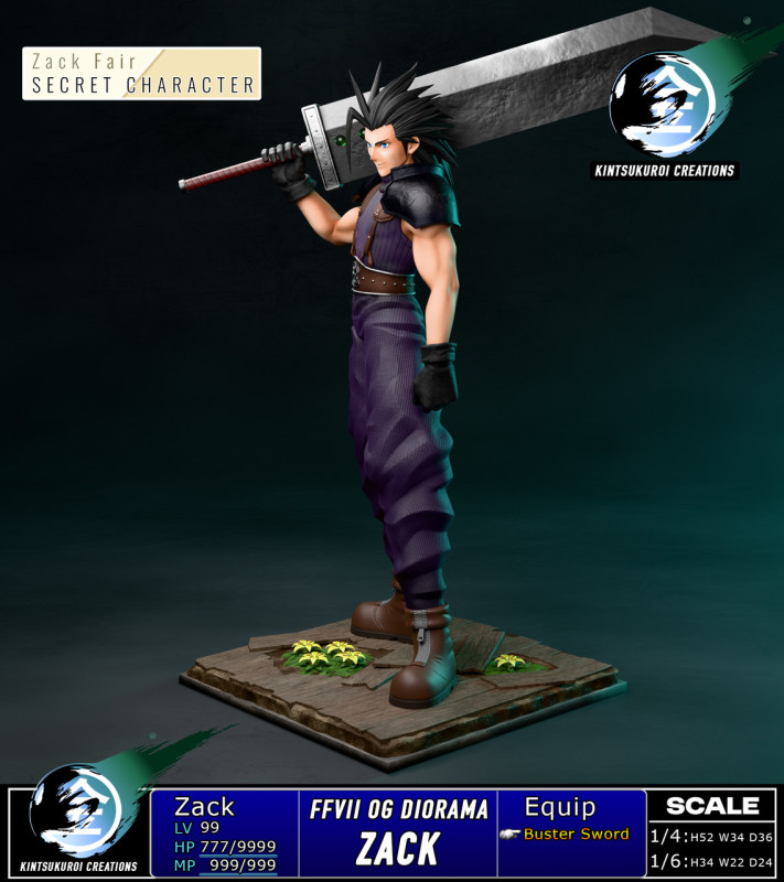 【Pre order】Kintsukuroi Creations Studio 1/6&1/4 Final Fantasy VII Zack Fair Figure