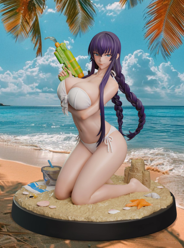 【Pre order】Crow Studio 1/7 Busujima Saeko swimsuit