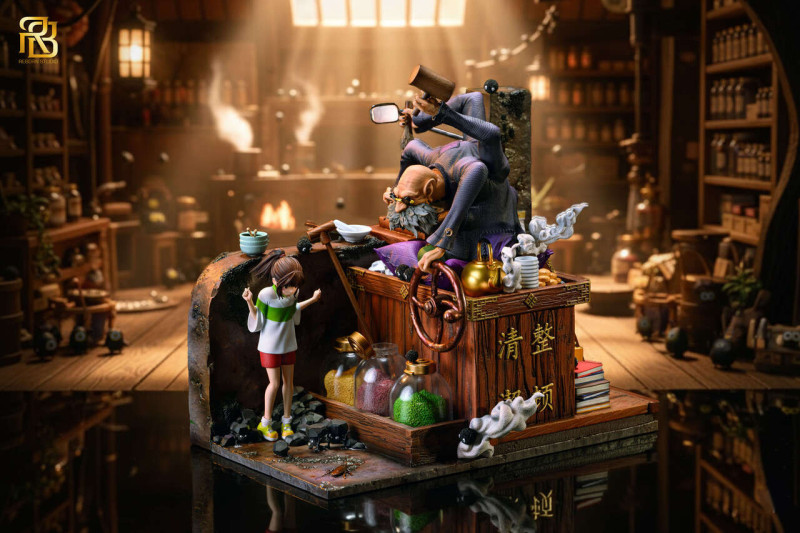 【Pre order】ReBorn Studio Spirited Away Chihiro Ogino & Kamaji Scene Statue