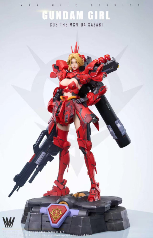 【Pre order】Max Milk Studio 1/4 Resin Statue Gundam Girl MSN-04 Sazabi Cos Ver.