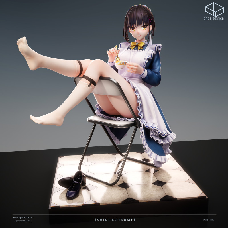 【Pre order】Cast Design 1/6 Natsume Shiki Cafe Stella and the Reaper's Butterfly Maid Ver. Resin Statue