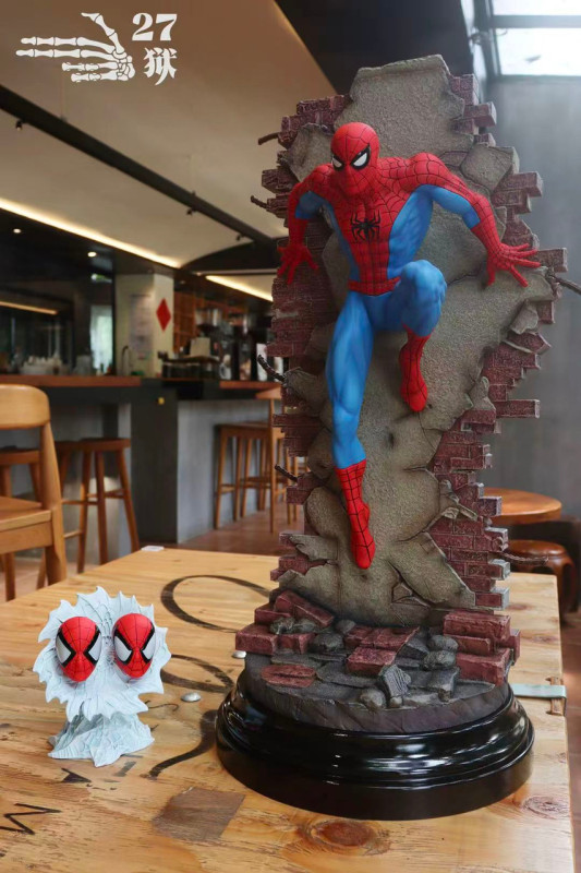 【Pre order】27Abyss Studio1/4 Marvel Comics Spiderman Break Wall Resin Statue