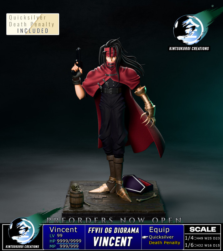 【Pre order】Kintsukuroi Creations 1/6&1/4 FFVII Vincent Valentine OG