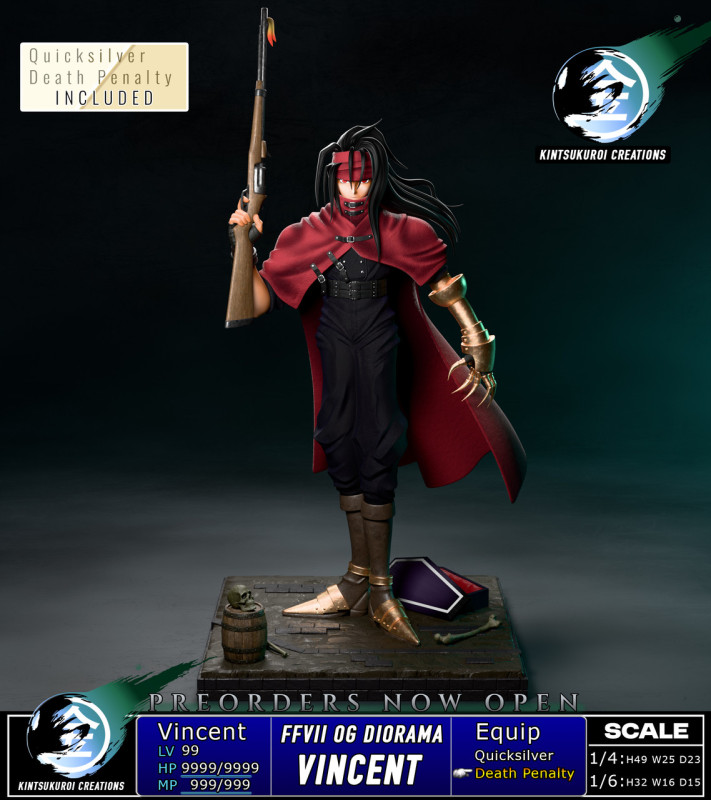 【Pre order】Kintsukuroi Creations 1/6&1/4 FFVII Vincent Valentine OG