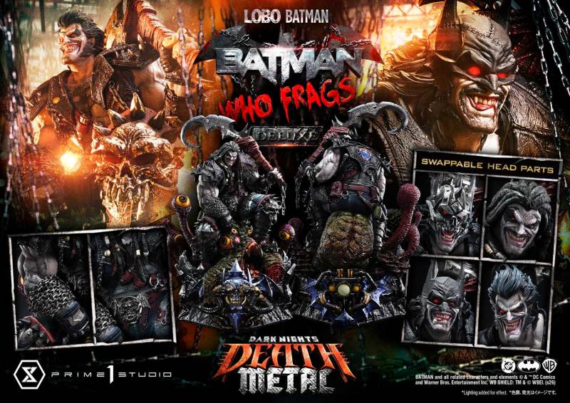 【Pre order】Prime 1 Studio 1/3 Dark Nights Death Metal Batman Who Frags Lobo Batman MMDCMT-16